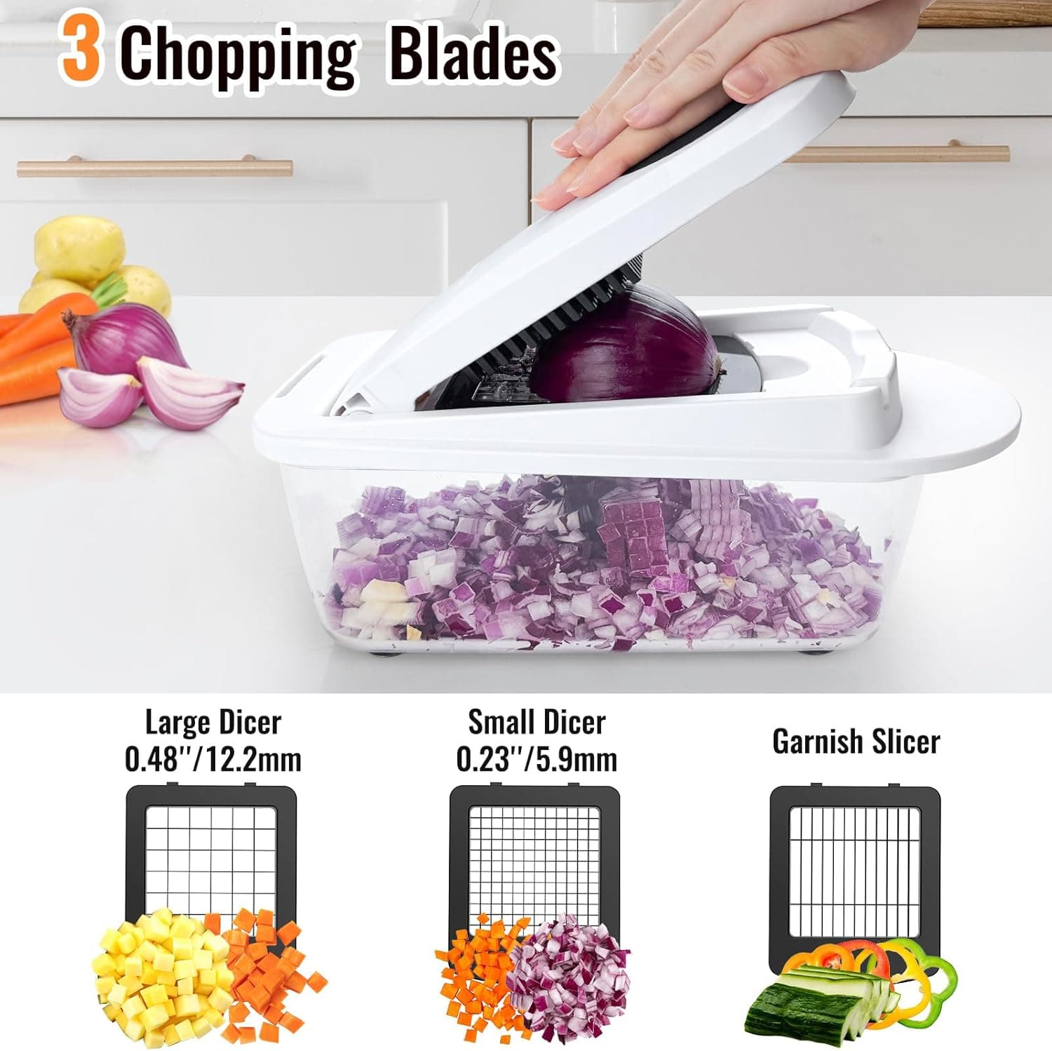 Vegetable Mandoline Slicer with Container